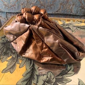 Vintage metallic gold/copper/silver clutch